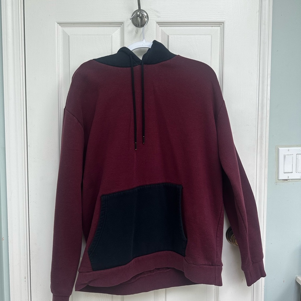 Forever 21 Red and Black Hoodie Sweatshirt